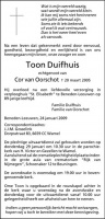 0030-0001 138 - Rouwadvertentie Toon Duifhuis-24012009