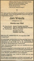 0030-0001 015 - Rouwadvertentie  Jan Vreuls-15081982