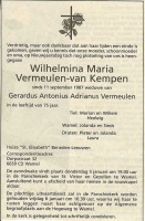 0030-0001 021 - Rouwadvertentie  Wilhelmina van Kempen-Vermeulen-01012006