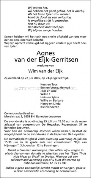 0030-0001_024 - Rouwadvertentie Agnes Gerritsen-van der Eijk-22072006.jpg