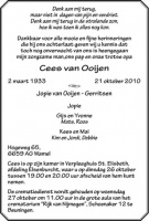 0030-0001 035 - Rouwadvertentie Cees van Ooijen21102010