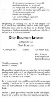 0030-0001 043 - Rouwadvertentie Dien Janssen-Bouman-28032012