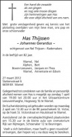 0030-0001 066 - Rouwadvertentie Has Thijssen-27032012