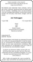 0030-0001 084 - Rouwadvertentie Jan Verbruggen-21032012