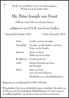 0030-0001 116 - Rouwadvertentie Peter Joseph van Soest-02122013