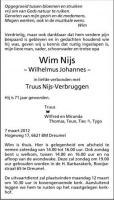 0030-0001 147 - Rouwadvertentie Wim Nijs-07032012