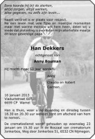 0030-0001 149 - Rouwadvertentie-Han Dekkers- 16012013