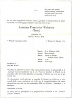 0030-0001 168 - Rouwkaart Antonius Franciscus Walraven-16021994