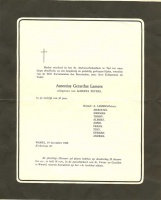 0030-0001 169 - Rouwkaart Antonius Gerardus Lamers-19121960
