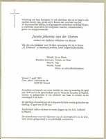 0030-0001 248 - Rouwkaart Jacoba Johanna van der Sterren-van Rossum-07041993