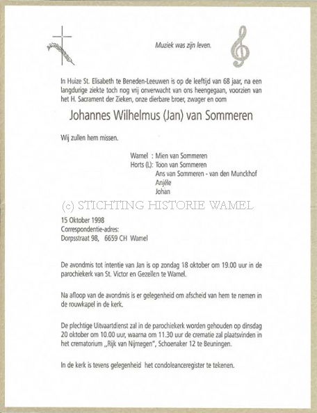 0030-0001_277 - Rouwkaart Johannes Wilhelmus van Sommeren 15101998.jpg