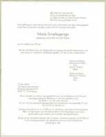 0030-0001 300 - Rouwkaart Maria Smallegange-de Ruiter-17062004