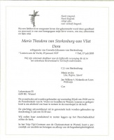 0030-0001 301 - Rouwkaart Maria Theidora van Vliet-van Sterkenburg-17072005