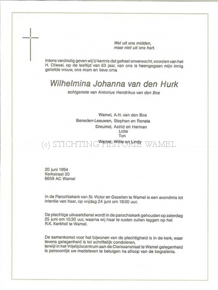0030-0001_345 - Rouwkaart Wilhelmina Johanna van den Hurk-van den Bos-20061994.jpg