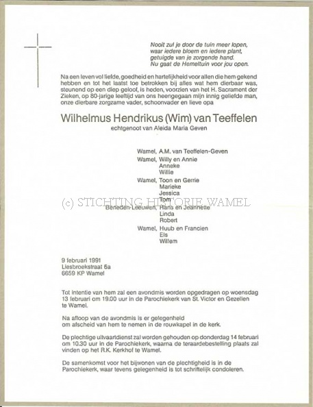 0030-0001_348 - Rouwkaart Wilhelmus Hendrikus van Teeffelen 09021991.jpg