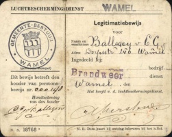 0734-0010-0008 legitimatiebewijs C. V. Ballegooij