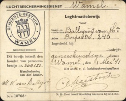 0734-0010-0009 legitimatiebewijs van Marie v. Ballegooij