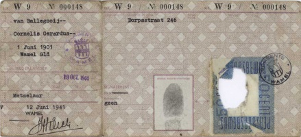 0734-0010-0013 persoonsbewijs van C. v. Ballegooij
