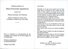 Appeldoorn Maria -van Venrooij- 12062006 (2)