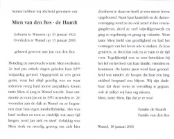 de Haardt Mien -van den Bos- 13012006 (2)