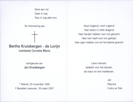 de Lorijn Bertha -Kruisbergen- 18032007 (2)