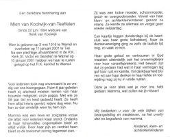van Teeffelen Mien -van Koolwijk- 11012001 (2)