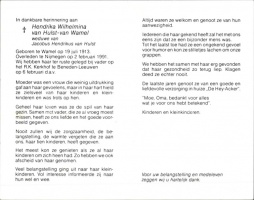 van Wamel Hendrika -van Hulst- 02021991 (2)