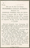 Zondag Hendrika -van de Geyn- 26061951 (2)